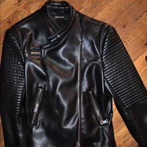 Black Biker Leather Jacket
